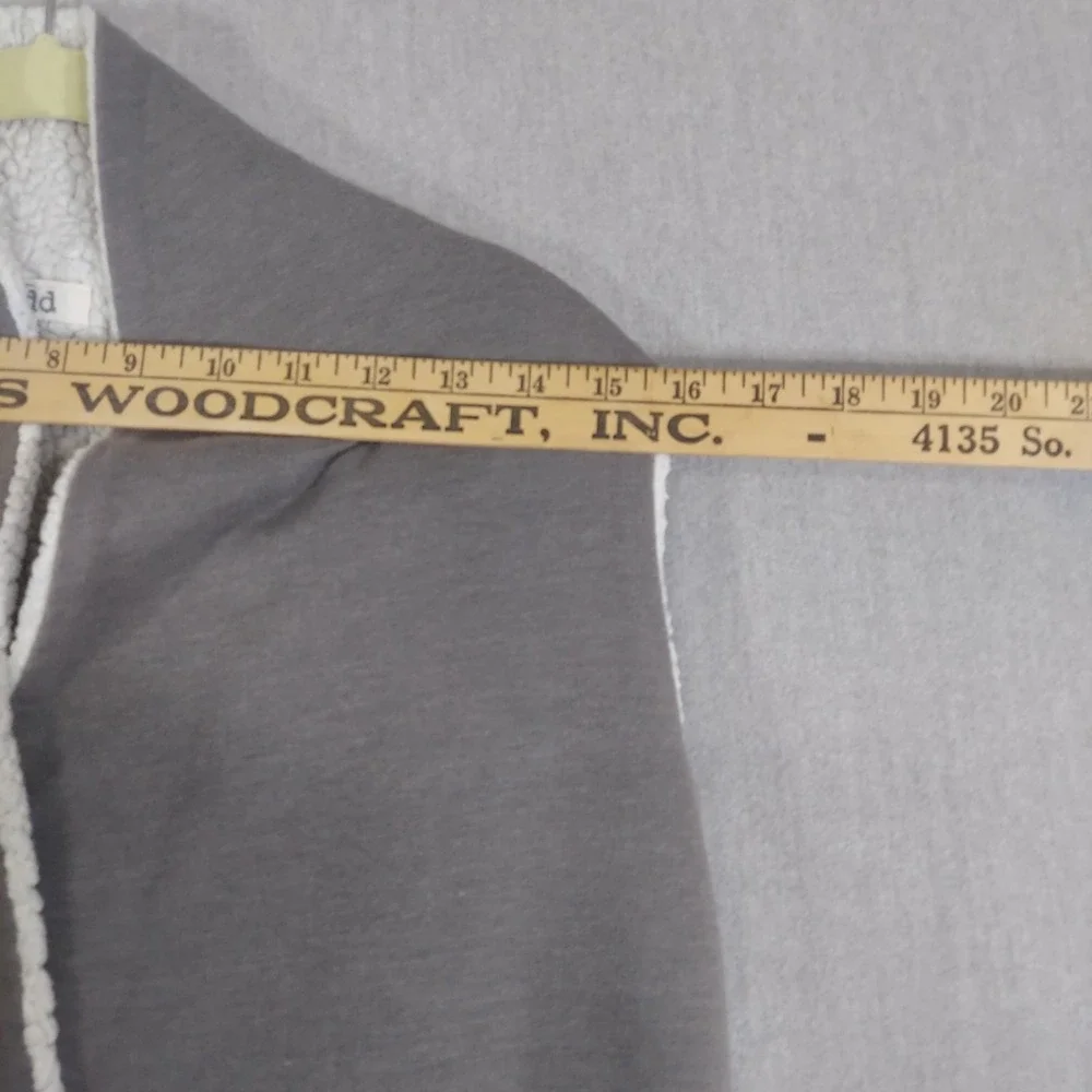 Mudd Sherpa Lined Vest Girls 4 Gray‎ Open Front Fleece Cozy Winter Layering Warm